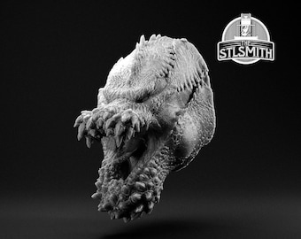 Deviljho Head Mounted Trophy Monster Hunter STL Digital Model 3D Print
