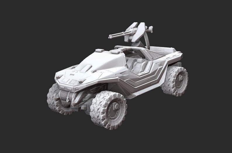 Warthog Chaingun & Gauss Halo Reach 3D Model STL File 3D Print | Etsy