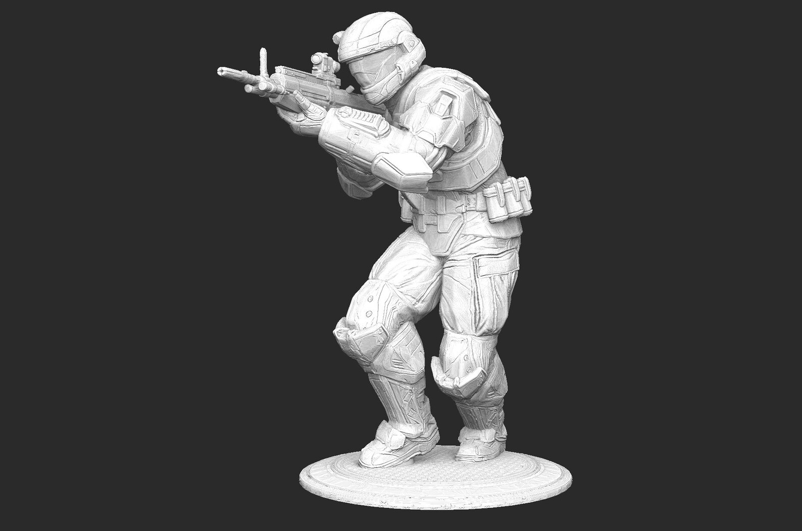 Marine ODST Bullfrog UNSC Halo Reach 3D Model STL File 3D Etsy