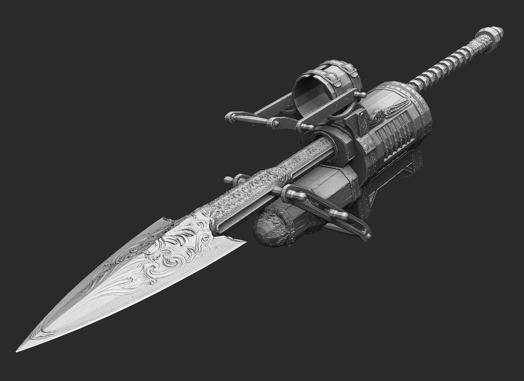 Stake Driver Bloodborne Cosplay STL Digital Model 3D Print Etsy