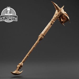 Daedric War Hammer Life Size Replica Prop Kit 3D Print FDM