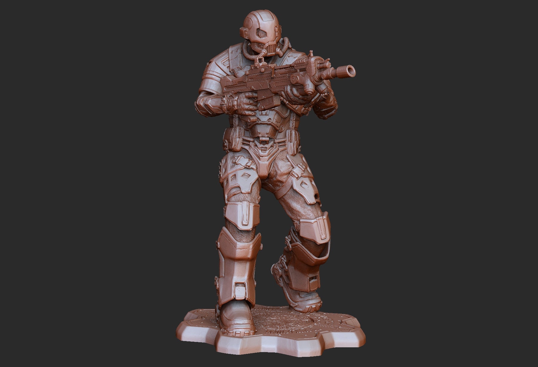 UIR Soldier Male Gears of War 3D Model STL File 3D Print Etsy
