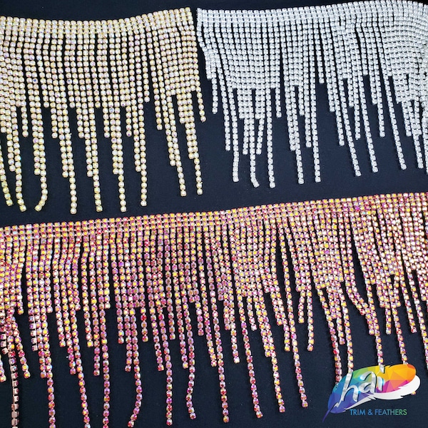 Rhinestone Fringe Etsy