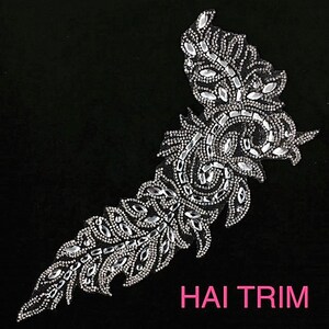 Gel-Back Rhinestone Appliques, Colored Iron-on Crystal Rhinestone Patches, IRA-038