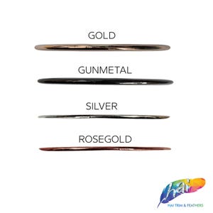 4 pieces of Gold Metal Flat Round Rings, Silver Metal O-Rings, Rose Gold Round Buckle, Gunmetal Round Closed Jump Ring Sold by a set of 4 image 8