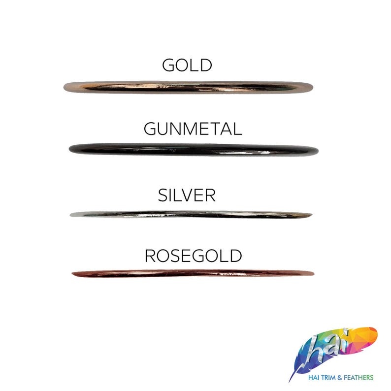 4 pieces of Gold Metal Flat Round Rings, Silver Metal O-Rings, Rose Gold Round Buckle, Gunmetal Round Closed Jump Ring Sold by a set of 4 image 8