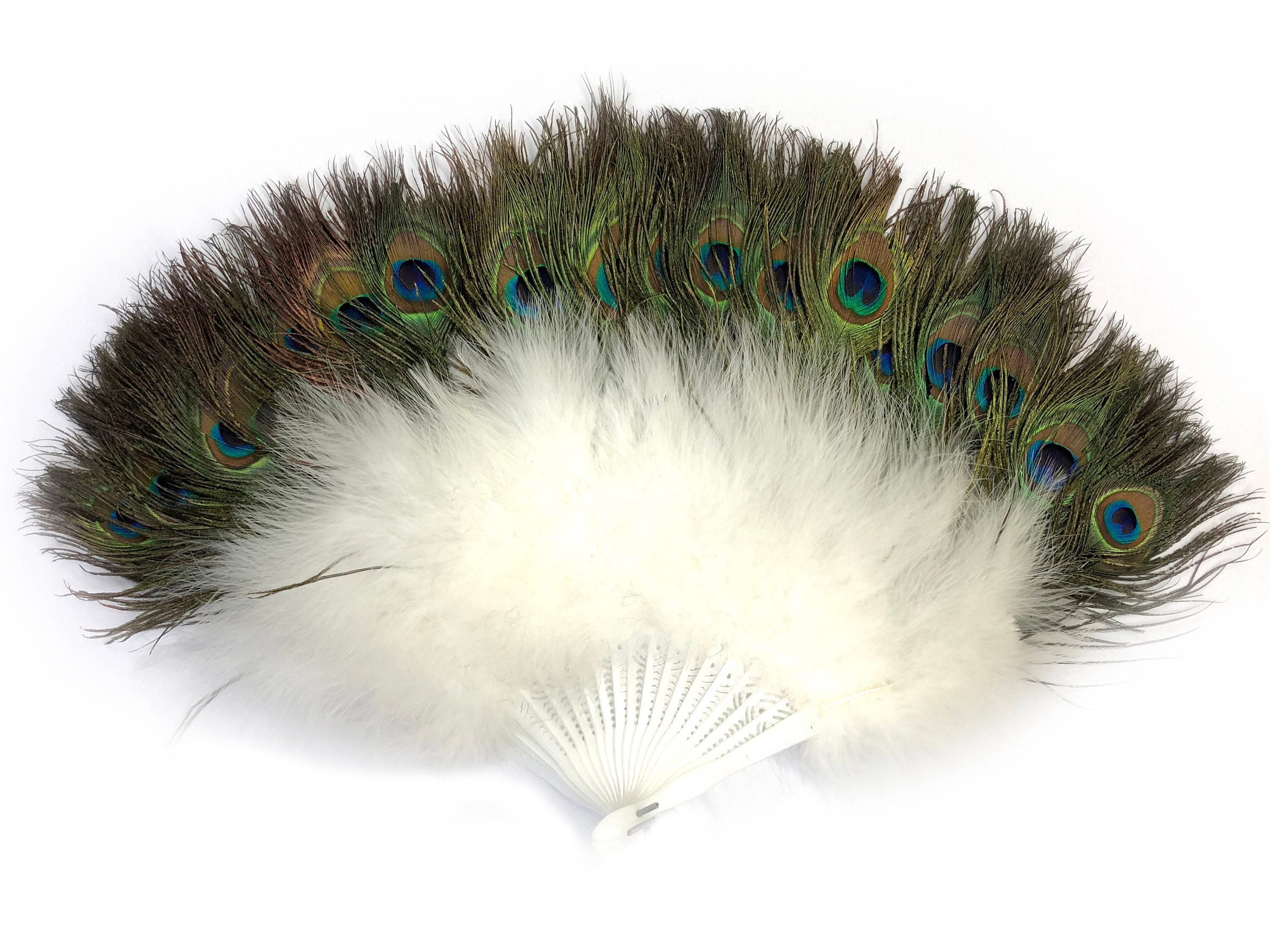 Candy Pink Marabou Peacock Feather Fan 28 x 15 per each