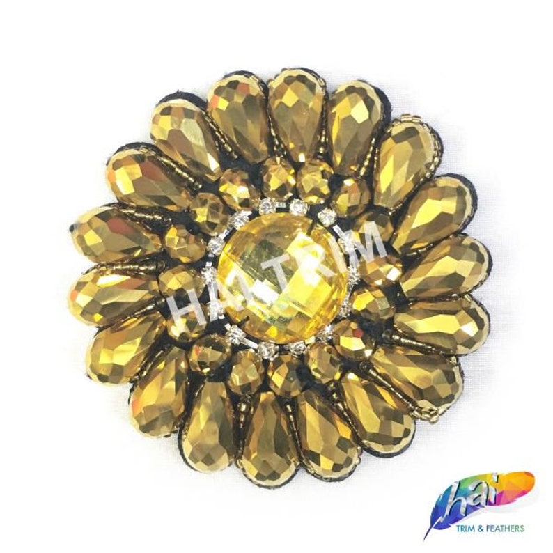 BA-013 Beaded Applique Performance Headpiece Motif