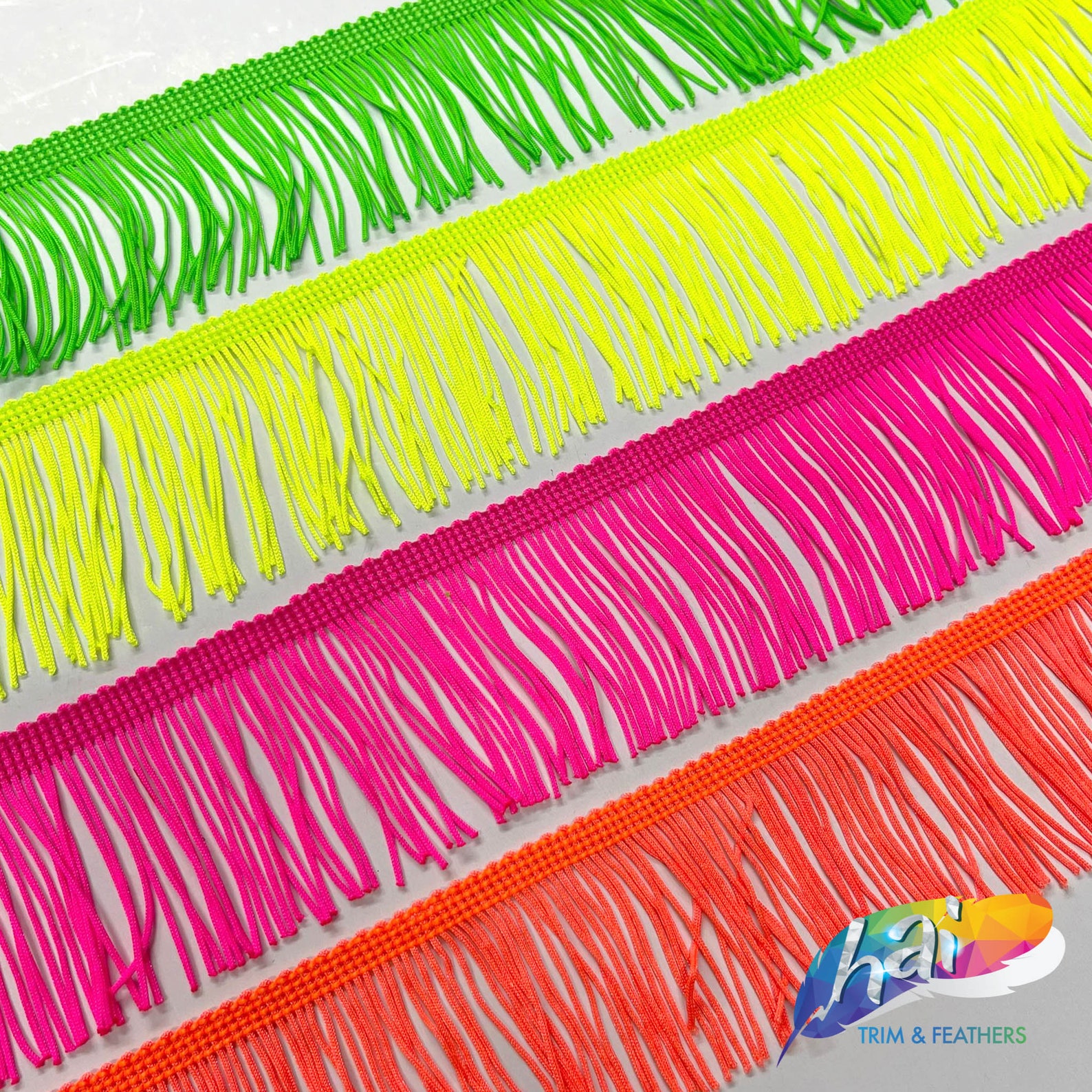 Neon Chainette Fringe, Polyester Fabric Fringe, Tassel Fringe by the ...