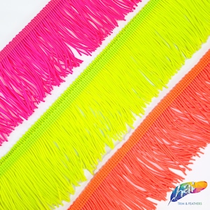 Neon Chainette Fringe, Polyester Fabric Fringe, Tassel Fringe by the ...