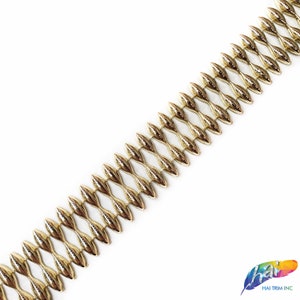 Silver Rhinestone Plastic Stud Trim, Gold Plastic Trim w/ Acrylic Stones, Decorative Trim Acrylic Banding by the yard, PST-038-039