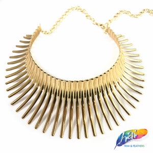 Metallic neck best sale piece