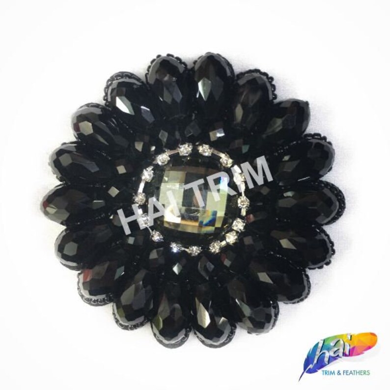 BA-013 Beaded Applique Performance Headpiece Motif