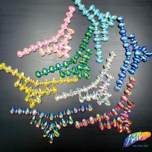Beaded Stone Applique, Colorful Resin Gems Patch, Dance Broadway Carnival Costume Headpiece Waist Centerpiece, NAS-01