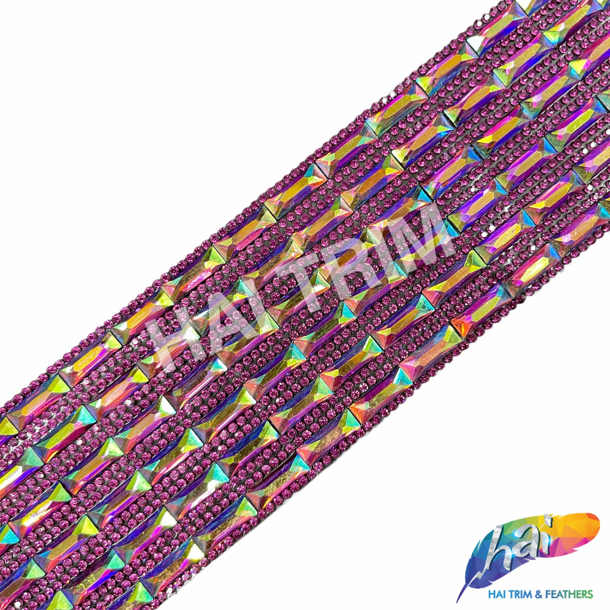 Ab Rhinestone Trim 2 1/4