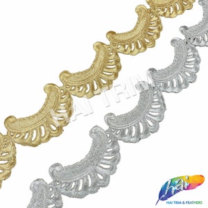 Lace Bridal Wedding Formal Couture Trimming, Machine Embroidered Trim with Stones, Elegant Flower Trims by the yard, EMB-18, EMB-24