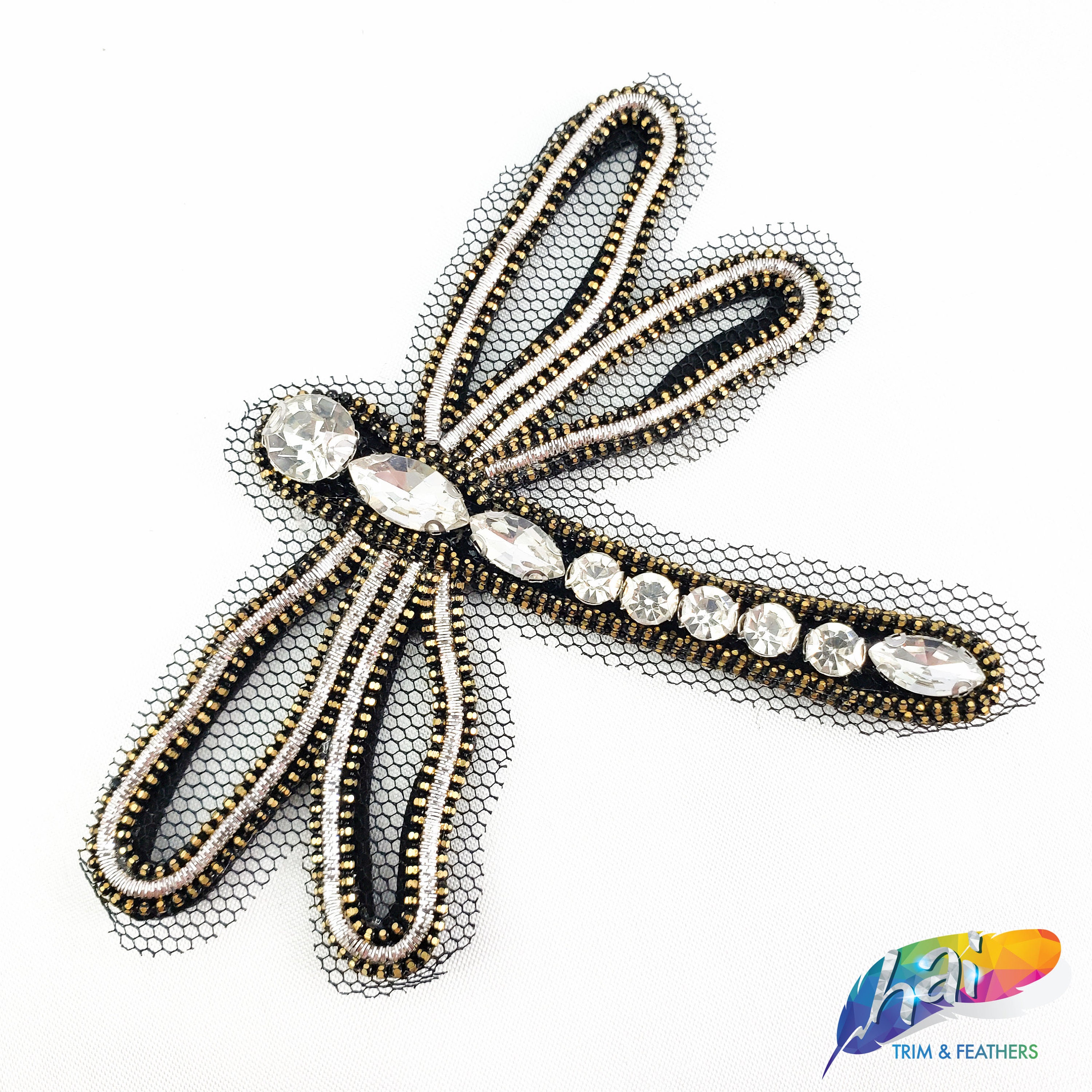 Toppa Con Libellula In Pietre Da Stirare | Applique Per Vestiti, Scarpe E Borse | Decorazione Fai Da Te Rosa, Con Strass, Facile Da Applicare