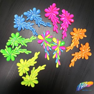 Beaded Stone Applique, Colorful Resin Gems Patch, Dance Broadway Carnival Costume Headpiece Waist Centerpiece, NAS-005