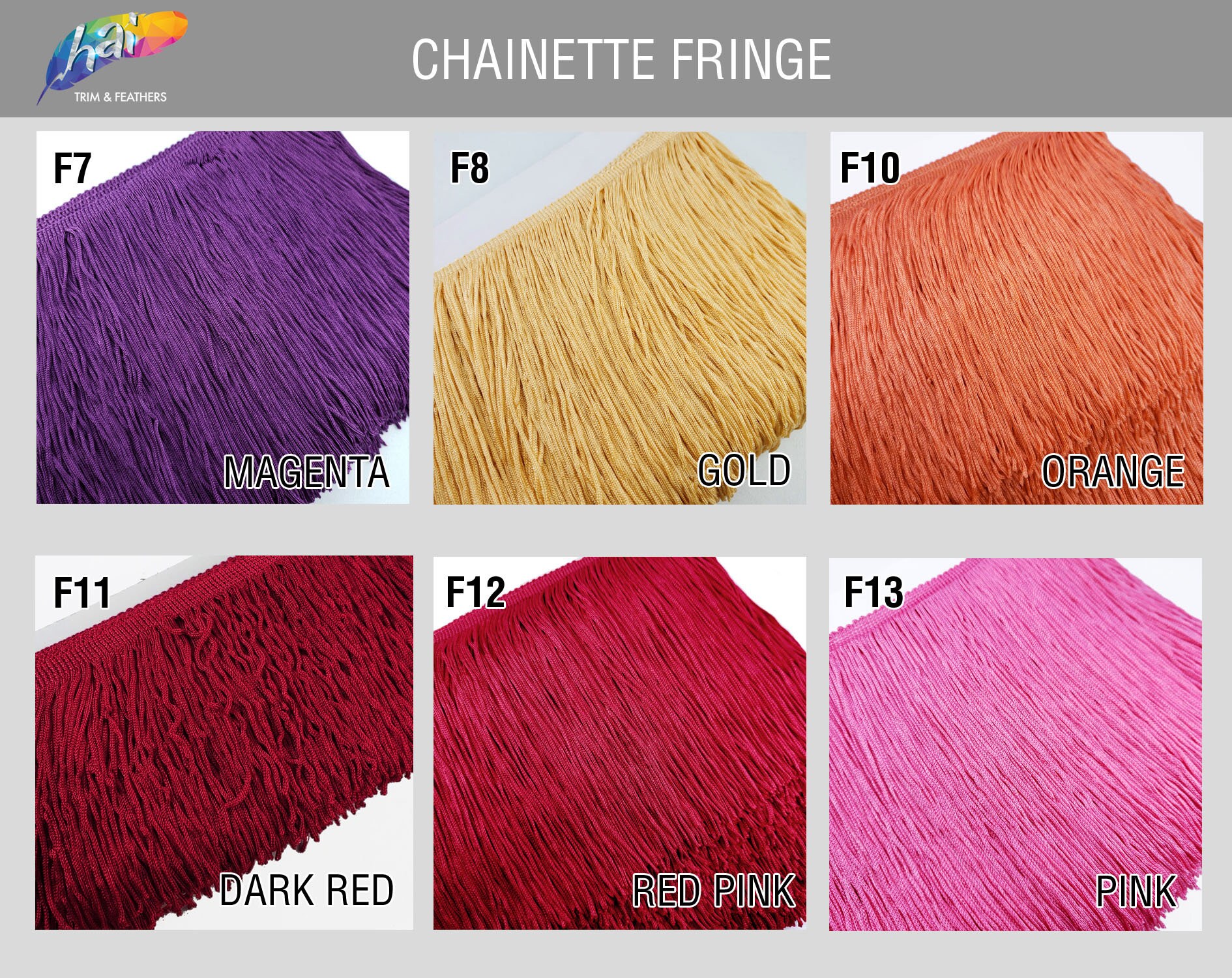 12 Chainette Fringe Polyester Fabric Fringe Tassel - Etsy