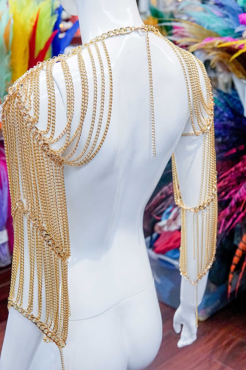 Gold Shoulder Chain RD-045 Body Jewelry Chain Body Jewelry Shoulder Piece Festival Shoulder Necklace Fashion Body Chain