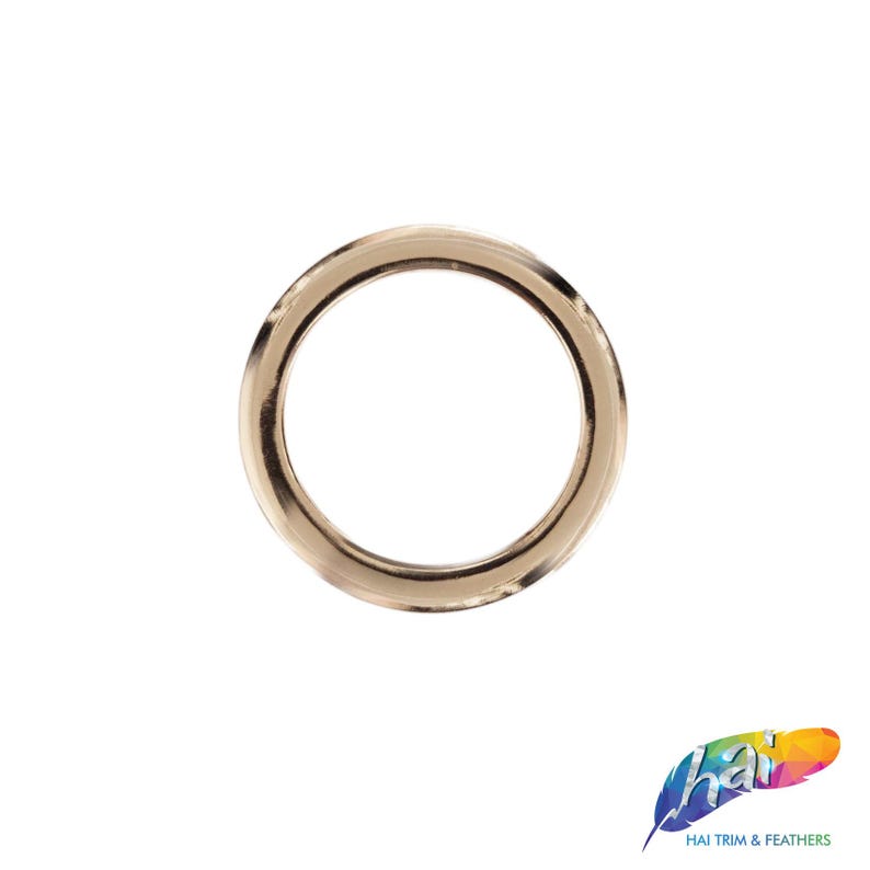 4 pieces of Gold Metal Flat Round Rings, Silver Metal O-Rings, Rose Gold Round Buckle, Gunmetal Round Closed Jump Ring Sold by a set of 4 image 10