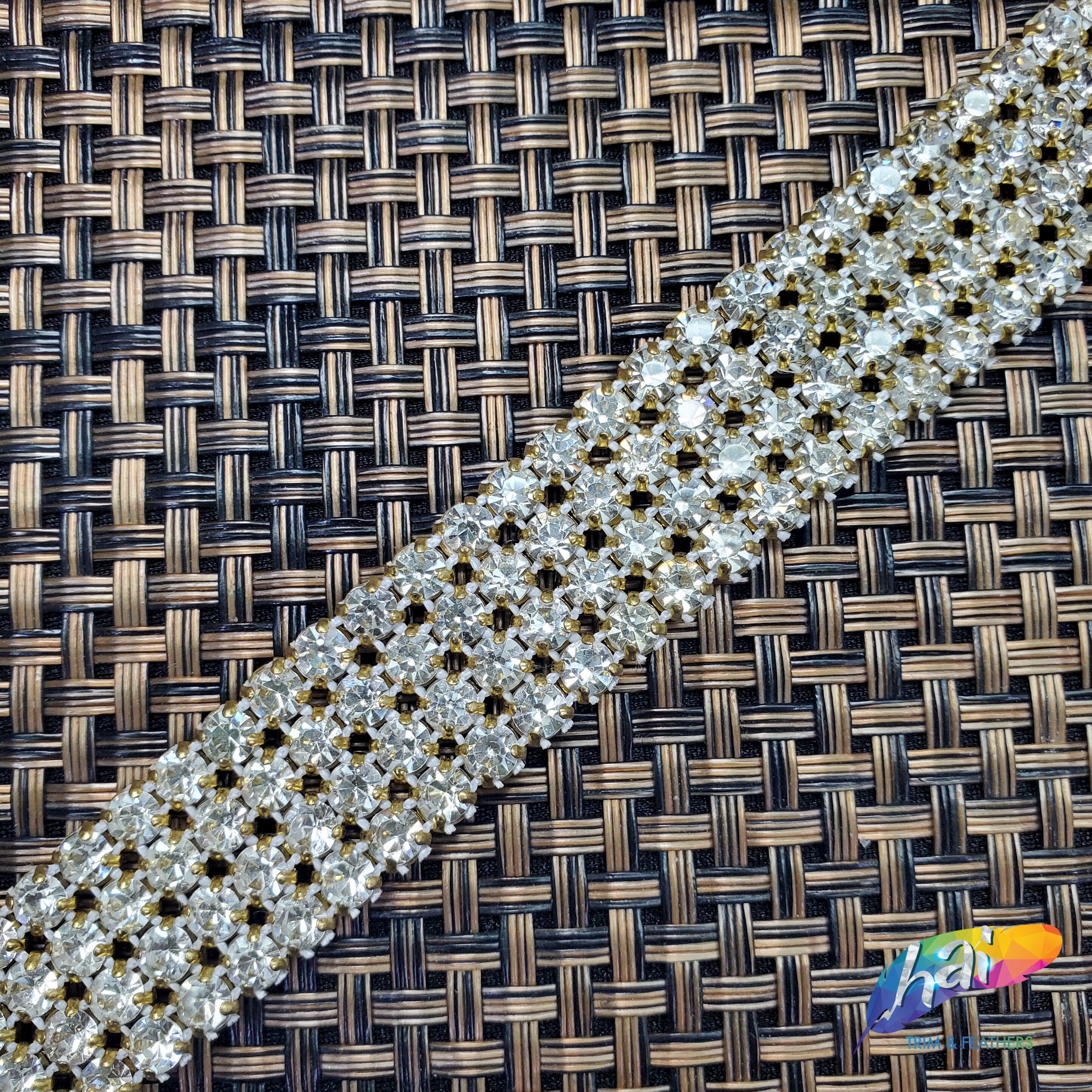Strass-Band Mit Kristallen – 4 Rollen, Blumenmuster – Für DIY, Hochzeit & Deko – Silberfarben