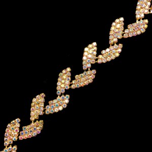 Rhinestone Trim by the yard Crystal Rhinestone Trimming Rhinestone Banding RT-002