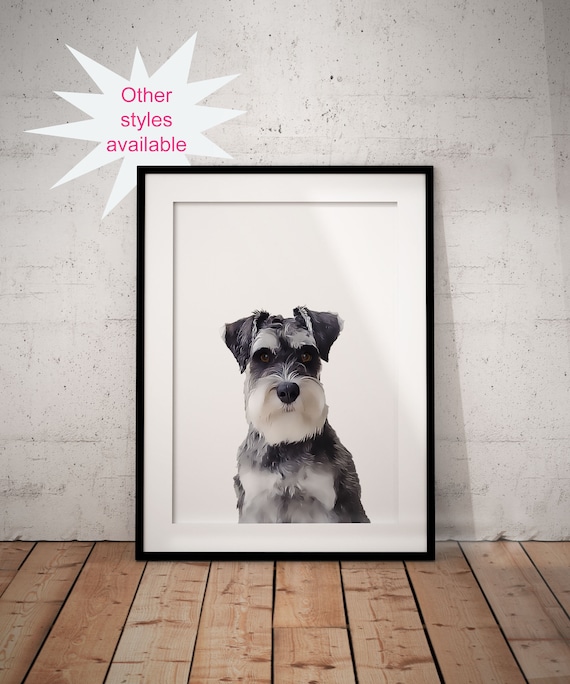 Miniature Schnauzer Print Poster Dog Canada - Miniature Schnauzer Home Decor Miniature Schnauzer Print Poster Dog Canada - Miniature Schnauzer Home Decor