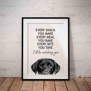 Impresión de arte Labrador negro Giclée - Sin enmarcar