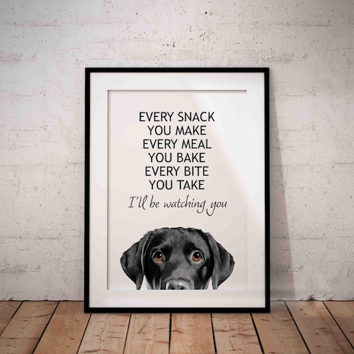 Black Labrador Giclée Art Print - Unframed