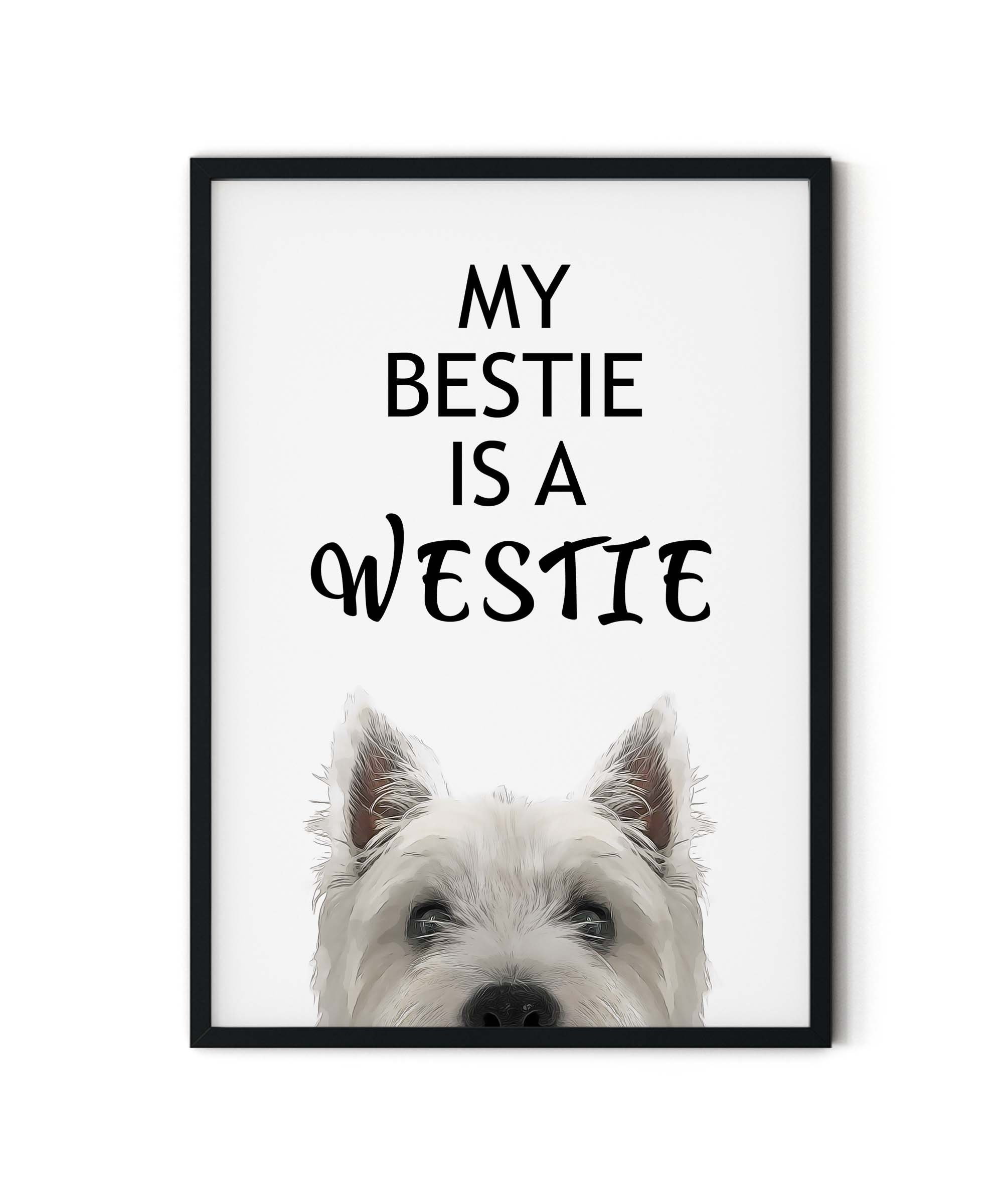Composition Notebook Westie Print Bestie Westie Buy My Bestie Is A