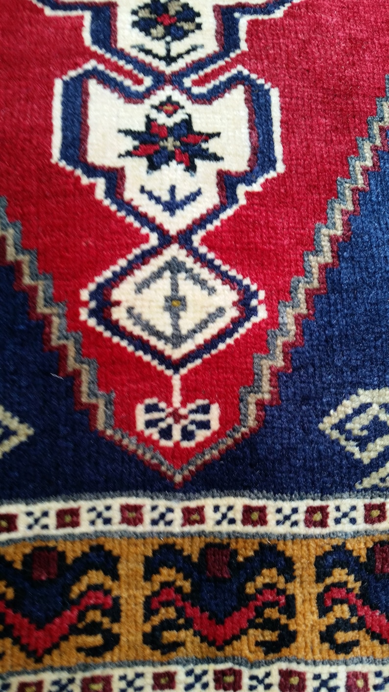 Yastik Door Mat,1.8x3.4 ft Oushak Rug boho decor rug Turkish small rug Oriental Small Anatolia Rugs Vintage Small Turkish Rug wool rug