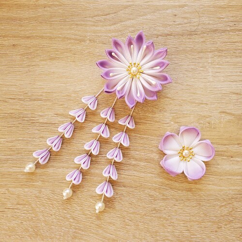 Kanzashi 3PCS Gin Bira 15 Flutters Wire for Handcrafting Kanzashi