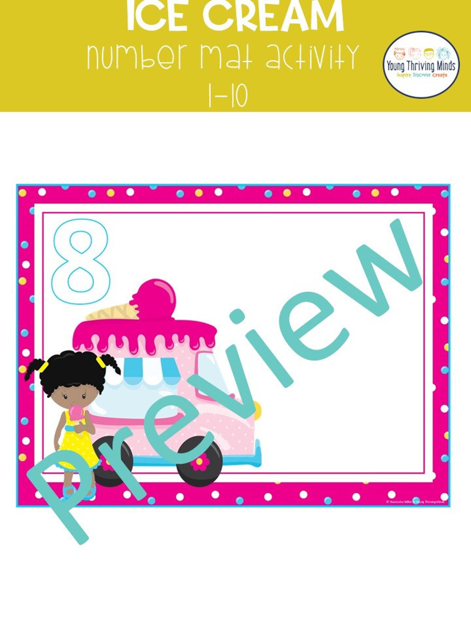 Number Mat Activity, Numbers 1-10, Printable Number Mat Activity ...