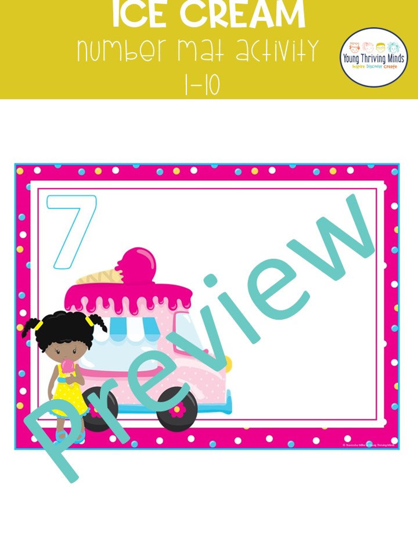 Number Mat Activity, Numbers 1-10, Printable Number Mat Activity ...