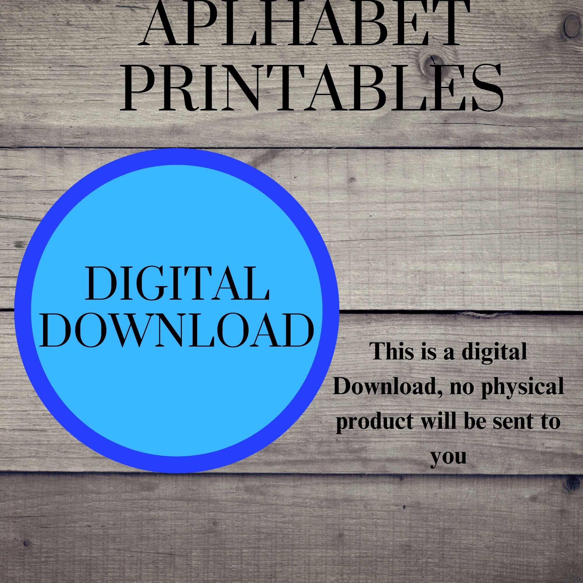 Printable Alphabet Colouring Pages for Preschool, Instant Digital