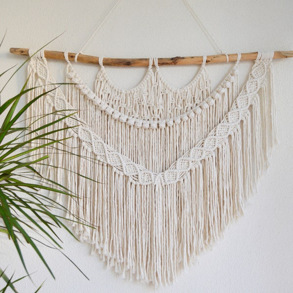 Macrame Wall Hanging, Bohemian Decoration, Woven Wall Hanging, Macrame Mural, Housewarming gift, Headboard