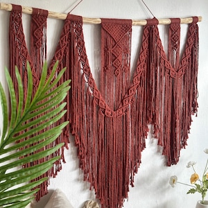 Extra Large Macrame Wall Hanging, Cinnamon Bohemian Decoration, Woven Wall Hanging, Macrame Mural, Housewarming gift, Headboard
