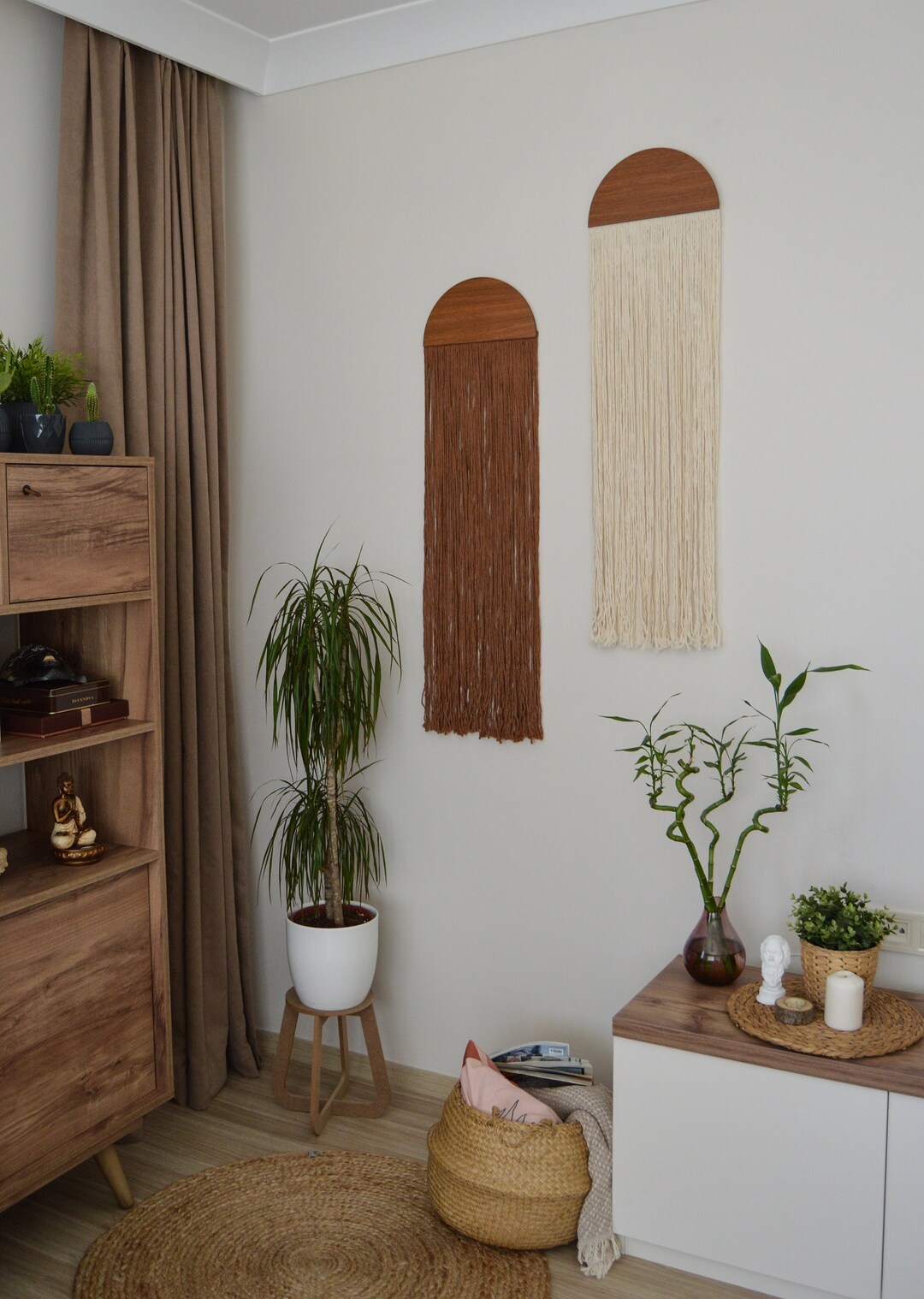 Half Moon Decor, Macrame Wall Hanging, Boho Wall Decor, Woven Wall ...