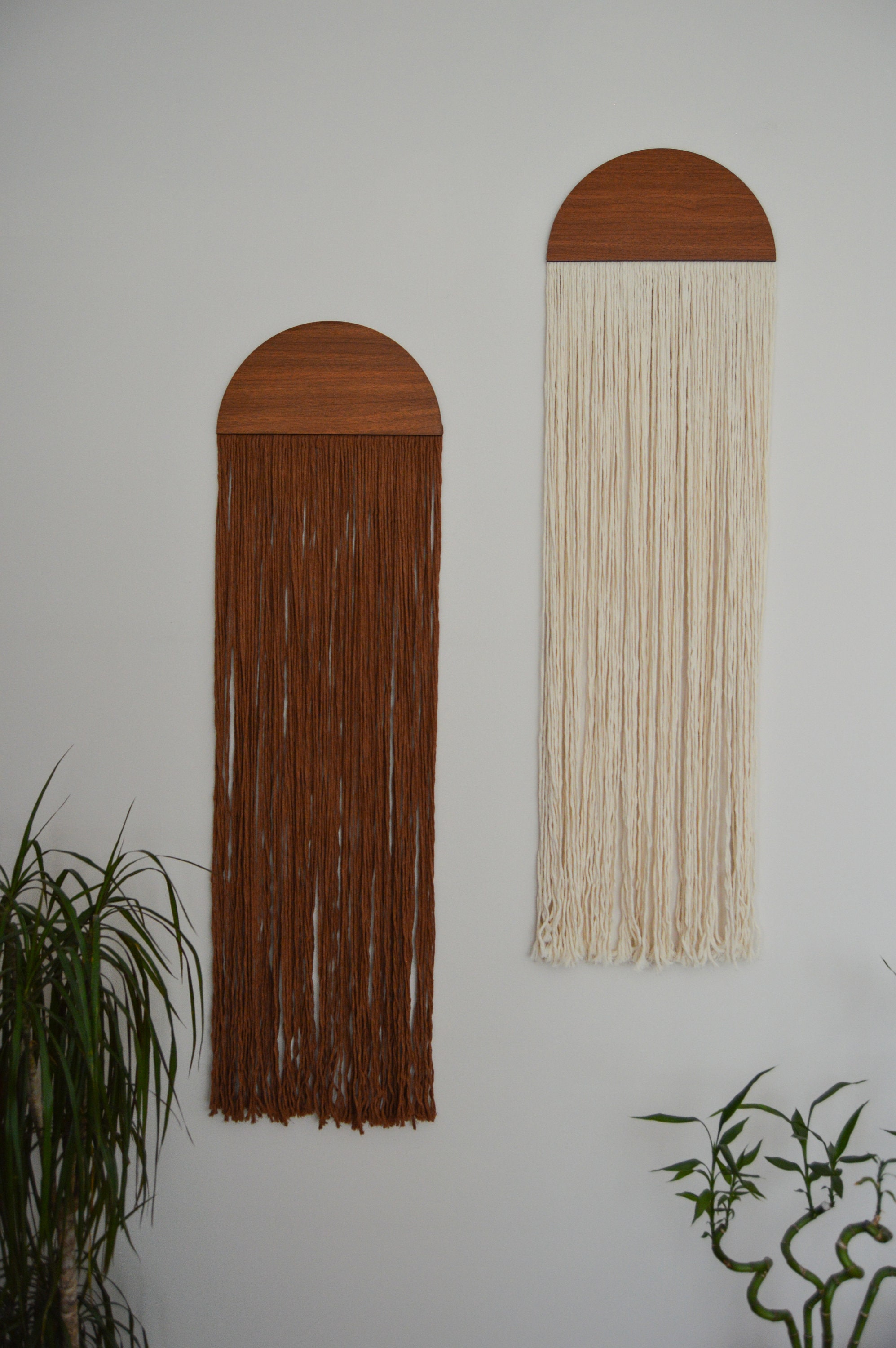 Half Moon Decor Macrame Wall Hanging Boho Wall Decor Woven - Etsy