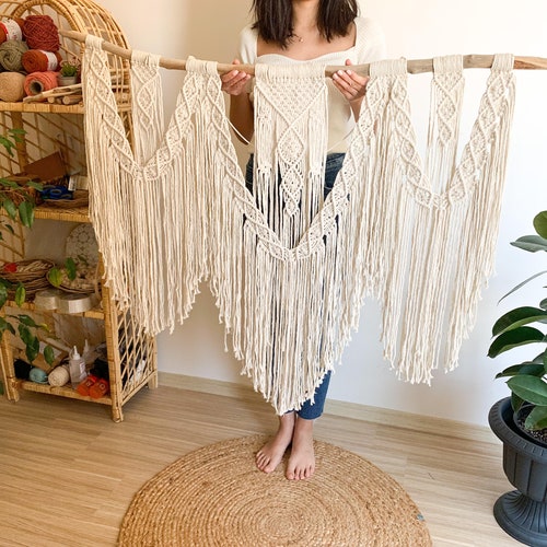 Large Macrame Wall Hanging Pattern Etsy