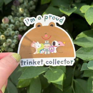 Trinket Collector Sticker -  Glossy Glitter Vinyl Stickers Blind Boxes Snoopy Miffy Kirby Doraemon Sonny Angel Tamagotchi Popmart  Labubu
