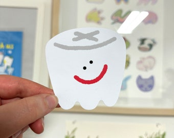 Big Tooth -  Matte Vinyl Sticker
