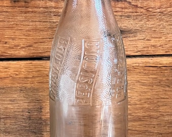 Botella de refresco Pepsi Cola vintage de 1943, de vidrio transparente