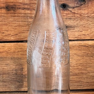 Vintage 1943 Pepsi Cola Soda Bottle Clear Glass