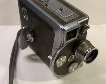 Vintage Keystone K-48 Bel Air 8mm Magazine Movie Camera, Elgeet f/1.9 Lens