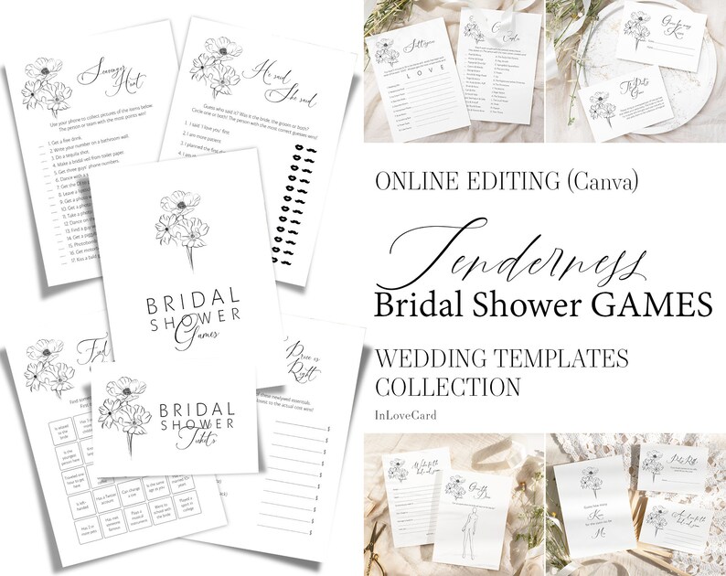 Bridal Shower Games Templates Printable Game Editable Canva Etsy Bridal Shower Games Templates Printable Game Editable Canva Etsy