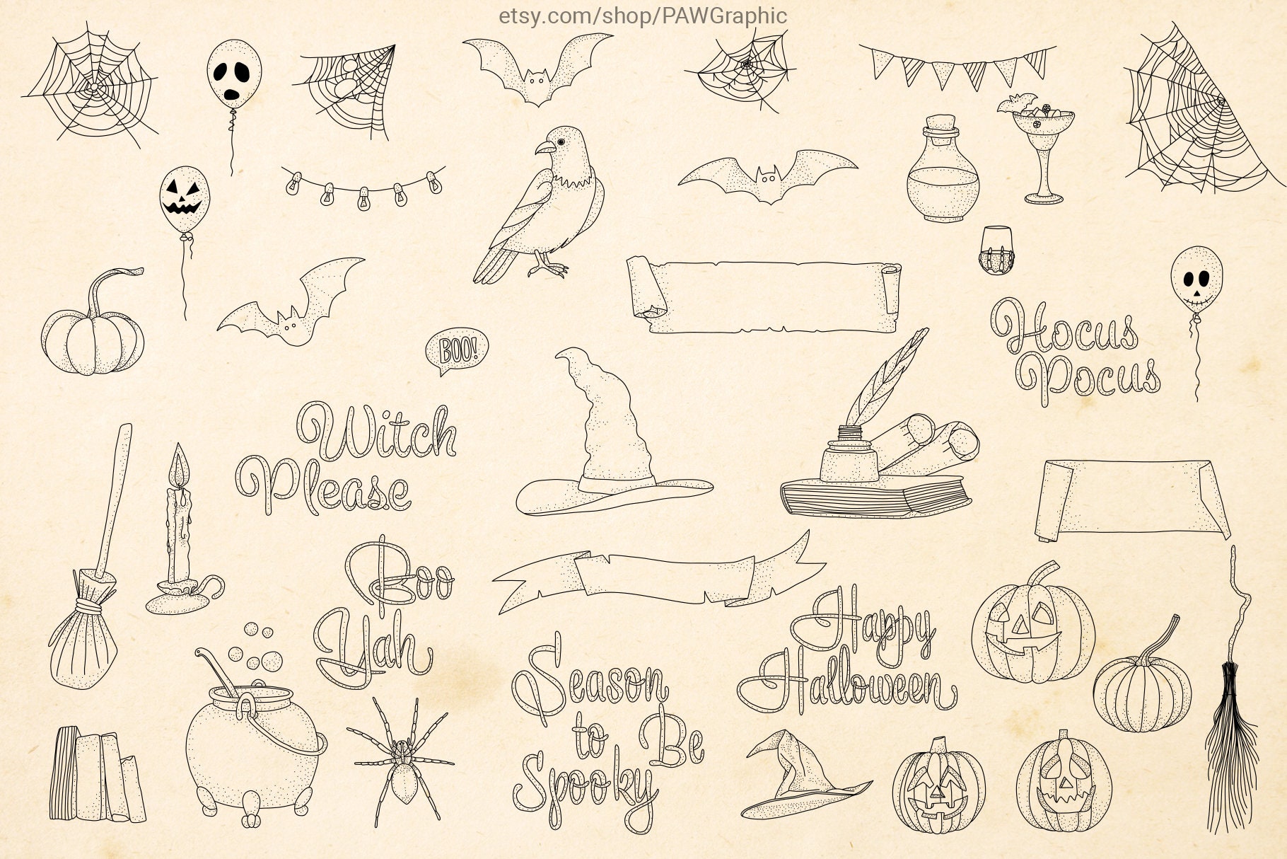 Halloween SVG Files Happy Halloween Clipart Kids Halloween - Etsy