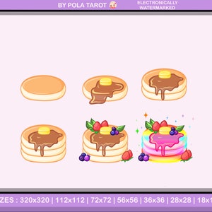 Loyalty Badges for subscribers with pancakes for sweets and candies lovers