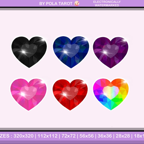 Bit badges twitch and other platforms Heart Gems